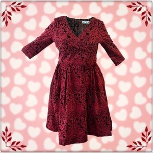 ⚜️ 10% off Hell Bunny Dress in Burgundy 2X